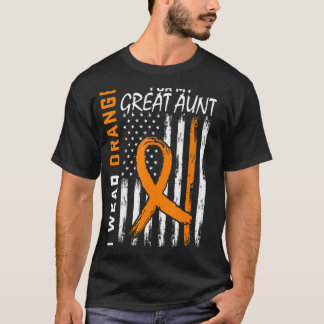 オレンジ色の私の叔母素晴らし多発性硬化症アワーン Tシャツ