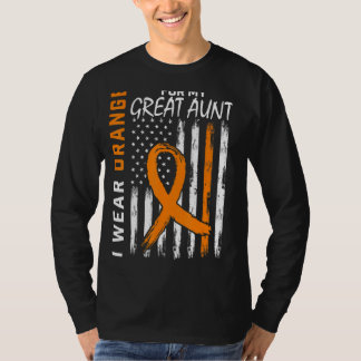 オレンジ色の私の叔母素晴らし多発性硬化症アワーン Tシャツ
