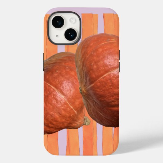 オレンジ色の秋のかぼちゃ Case-Mate iPhoneケース (裏面)