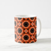 オレンジ色の秋の花 コーヒーマグカップ (正面右)