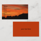 オレンジ色の空の風景 名刺 (正面/裏面)