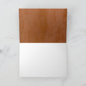 オレンジ色の空白お礼カード2.0 サンキューカード (内部)