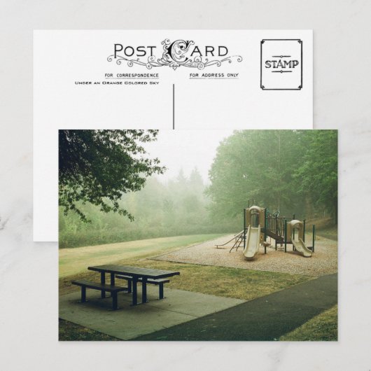 オレンジ色の空 – はがき (正面/裏面)