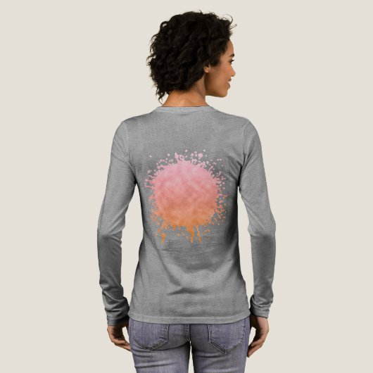オレンジ色の空 トライブレンドTシャツ (背面全体)