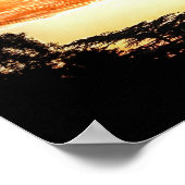 オレンジ色の空 ポスター (角)