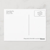 オレンジ色の空 ポストカード (裏面)