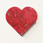 オレンジ色の紅葉ノート ノートブック (裏面)