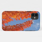 オレンジ色の紅葉 青空の携帯電話ケース Case-Mate iPhoneケース (裏面(横))