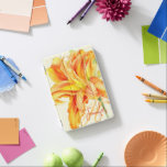 オレンジ色の素晴らしデイリリーフローラ名とイニシャル iPad MINIカバー<br><div class="desc">オレンジと黄色の驚くほど美しいHemerocallisの花のipadカバーの詳細なかわいらし水色。このエメロカリユリの花のオレンジ色のデザインは、サラ・トレッ素晴らしトのオリジナルアートの水の色から絵画適応されている。自分の名前とモノグラムイニシャルでパーソナライズ。この例読のJennifer H.オリジナルのデザインと手絵画は、Sarah Trett for www.mylittleeden.com</div>