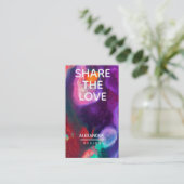 オレンジ色の紫の抽象芸術水の色の紹介 紹介カード (スタンド正面)