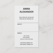 オレンジ色の紫の抽象芸術水の色の紹介 紹介カード (裏面)