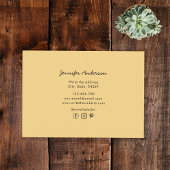 オレンジ色の紫色の生命の種 名刺