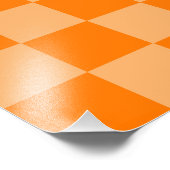 オレンジ色の組み合クラシックわせチェッカーボードバイSTaylor フォトプリント (角)