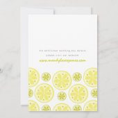 オレンジ色の結婚式招待状 招待状 (裏面)