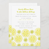 オレンジ色の結婚式招待状 招待状 (正面/裏面)