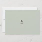 オレンジ色の緑のひまわり夏フローラありがとう 招待状 (裏面)