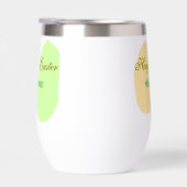 オレンジ色の緑の卵ハッピーイースター名前メッセージsimを追加 (右面)