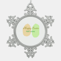 オレンジ色の緑の卵ハッピーイースター名前メッセージsimを追加