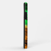 オレンジ色の緑の抽象芸術のぼやけた斑模様 Case-Mate iPhoneケース (裏面/右)