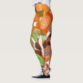 オレンジ色の緑色の赤いガム飴に砂糖を振りかけたもの レギンス (左)