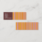 オレンジ色の線 スキニー名刺 (正面/裏面)