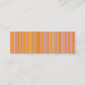 オレンジ色の線 スキニー名刺 (裏面)