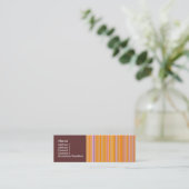 オレンジ色の線 スキニー名刺 (スタンド正面)