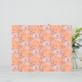 オレンジ色の背景に青いユニコーン紙シート (スタンド正面)