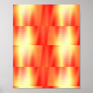 オレンジ色の背景を焼く ポスター