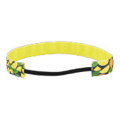 オレンジ色の背景 アスレチックヘッドバンド (裏面)