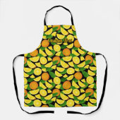 オレンジ色の背景 エプロン (正面)