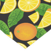 オレンジ色の背景 ショートテーブルランナー (コーナー)