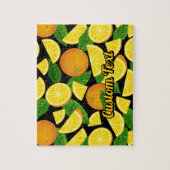 オレンジ色の背景 ジグソーパズル (縦)