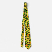 オレンジ色の背景 ネクタイ (裏面)