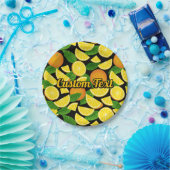 オレンジ色の背景 ペーパープレート (パーティー)