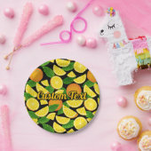 オレンジ色の背景 ペーパープレート (パーティー)