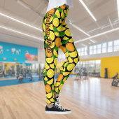 オレンジ色の背景 レギンス