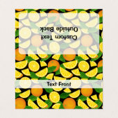 オレンジ色の背景 名刺 (外部フラット)