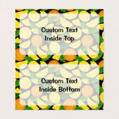 オレンジ色の背景 名刺 (内部フラット)