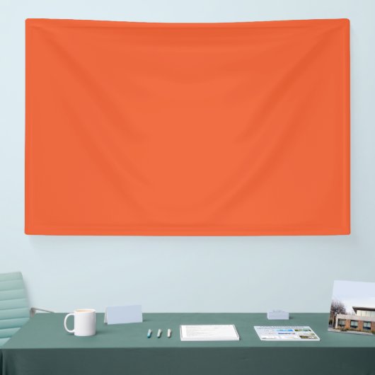 オレンジ色の背景 横断幕 (トレードショー)