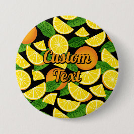 オレンジ色の背景 缶バッジ