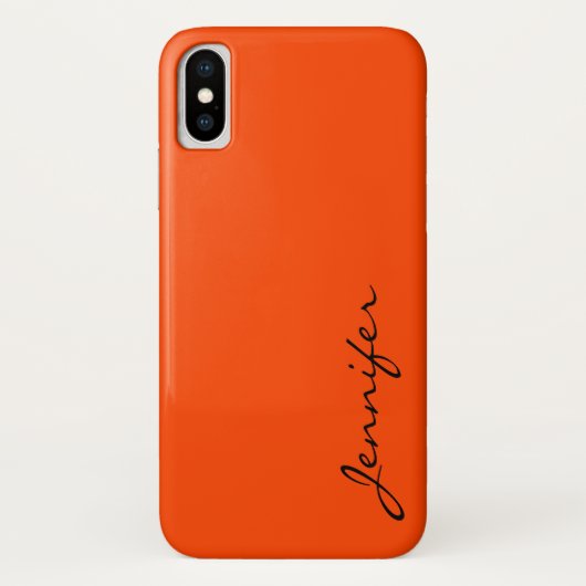 オレンジ色の背景 Case-Mate iPhoneケース (裏面)