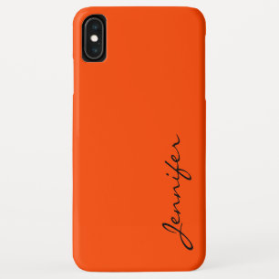 オレンジ色の背景 iPhone XS MAXケース