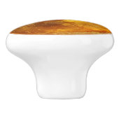 オレンジ色の自然パターン セラミックノブ (側面)