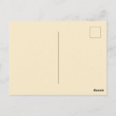 オレンジ色の花が咲く東のブルーバード ポストカード (裏面)