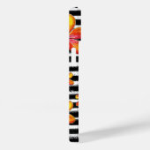 オレンジ色の花が黒いストライプ花 Case-Mate iPhoneケース (裏面 / 右)