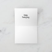 オレンジ色の花とカボチャの静物画 カード (内部)