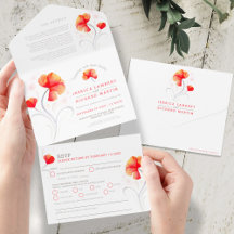 オレンジ色の花と灰色の渦巻きが一体となった水彩画のデザイン, オレンジ色の花と温かい灰色の渦巻きが緩