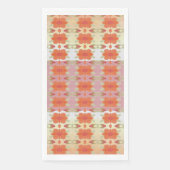 オレンジ色の花のアクセント付パターン（の模様が）ある (正面)