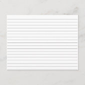 オレンジ色の花のウェディングシャワー レシピカード エンクロージャーカード (裏面)